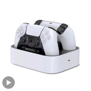 Står för dubbla sense Sony PlayStation PS 5 PS5 Tillbehör Controller Stand Support Dock Game Spel Charger Joystick Command Kit