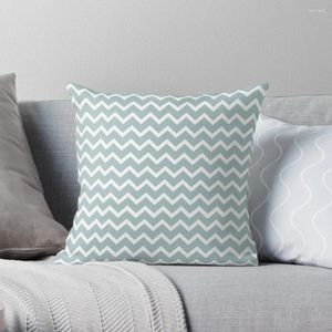 Pillow Duck Egg Blue Wavy Lines Throw Sofa S Cover Luxury