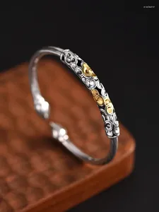 Bangle HX Silver Color Bracelet Xiangyun для мужчин и женщин подарка на день рождения подарок в китайский стиль Год роскоши BANKLES Dragon's Boy