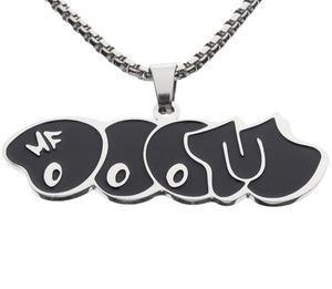 MF Doom MM Black Tide Brand Necklace Mandace Man and Women Hiphop Personality Coppia Fashion Allmatch Jewelry Gift3692483