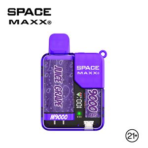 Original Space maxx M9000 M8000 puffs Disposable Vape puff 9k 8k E cigarette 500mAh Battery vepe Pod Device 18ml Prefilled Cartridge Stick vs randm tornado 9k 12k 15k