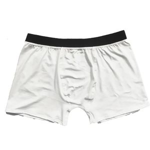 5pcs Sublimation DIY White Blank Polyester Boxer Briefs For Valentine and Fathers Day Size S-2XL 240402