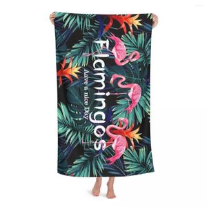 Toalha adorável flamingos Toalhas de banho Microfiber Bath Robe Mulheres/homem Banheiro caseiro Têxtil absorvente praia de chuveiro