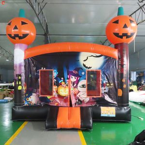 Atividades ao ar livre de navio gratuito 4mlx4mwx3.5mh (13.2x13.2x11,5ft) Halloween gigante Inflável House House Air Bouncy Castle para venda