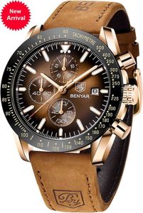 Uhren für Männer Analog Quarz Chronograph 30m wasserdichte leuchtende Big Face Mens Uhren Business Work Sport Casual Fashion Designer Kleid MENS Handgelenk Uhren Elegan