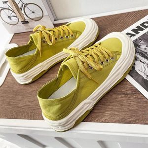 Scarpe casual Donne 2024 Fashion Fashion Sneakers Ladies Sports Comfy Female Trendy Canvas Platform Color