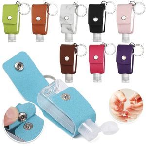 Liquid Soap Dispenser 30 ml Hand Sanitizer Bottle Portable KeyChain Holder Travel Reanvändbar tvättgel Underbotten med bärare