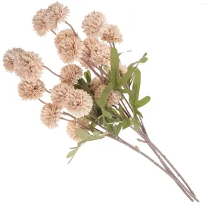 Dekorative Blumen 4 PCs Dekorationen Künstliche Blumen pflücken lebensee Kunststoff -Löwenzahnfälle für Hochzeitsbraut