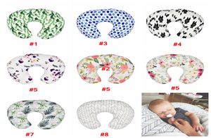 Baby Floral Nursing Soft Pillow Cover Infant Cuddle U Shaped Pillowcase Car Sofa Cushion Cover Kids Feeding Waist Pillowcase L4564741