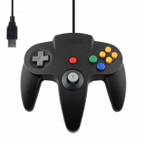 Gamepads novo USB gamepad joystick para N64 Classic Game Controller Joypad para Windows PC Mac Control