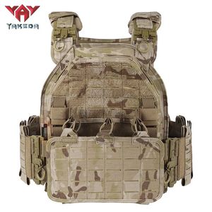 Multicam Arid Camo Tactical Vest Yakeda Military 1000D Nylon Quick Release Laser-Cutting Modular Vest Multicam Lightweight Vest 240408