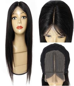 4x1 T Wig de renda T 1432 polegadas 150 perucas de densidade Cabelo humano indiano Parte média de renda frontal pré -explodida com cabelos de bebê5442796