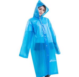 Homens de moda Eva Eva transparente capa de chuva portátil Viagem ao ar livre Roupa de chuva à prova d'água Ponchos com capuz de capuz Capas de chuva de plástico8634800