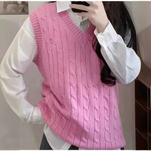 Ralp Laurens Polo Designer Sweater RL Top Quality Sweaters Summer Pony Embroidered Knitting Dough Twists V-collar Loose And Comfortable Sweater