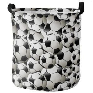 Laundry Bags Soccer Balls Football Foldable Basket Large Capacity Hamper Clothes Storage Organizer Kid Toy Bag