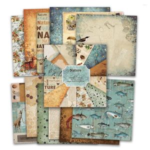 Gift Wrap Alinacutle Nature Paper Pack 24 Sheets 6" Patterned Pad For Scrapbooking Handmade Craft Background