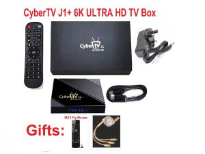 Box Cyber ​​TV J+ Smart 6K Android TV Box Cybertv J1+ Plus Turbootvs Turbo 5 TV Box Gorąca wyprzedaż w HK TW SG Malajski USA Korea Japan Cananda