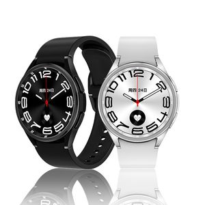 Smart Watch6 Classic Watch 6 Men's Multi-Function Sports Watches Dialing Activity Tracker Heart Rast Blodtrycksövervakning Armband med trådlös laddare