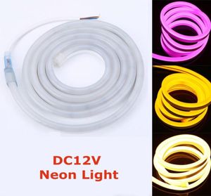 LED Neon İşaret DC 12V Tek Yan Aydınlatma Su geçirmez Esnek LED STR SMD2835 120 LED'ler Yüksek Bright2717376