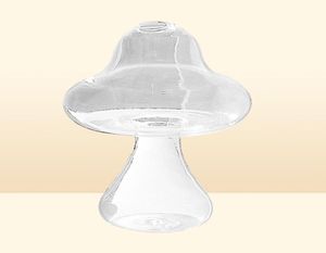 Прозрачная грибная стеклянная ваза Прекрасная гидропоническая завод творческих ремесел Декор для домашнего офиса VASES9629677