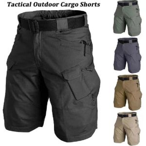 Clothings Outdoor Cargo Military Men Tactical Shorts for Summer Waterproof Urban Shorts Trekking Camp Pants Multi Pocket Plus Size Hiking