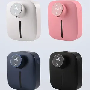 Storage Bottles Square 320ML Bottle Bathroom Washroom TPC USB Temperature Digital Display Foaming ABS Wall Mounted Automatic Soap Dispenser