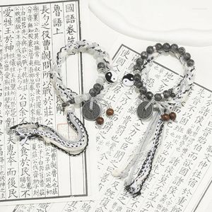 Armreifen Paare Perlen Armband Vintage Tai Chi Yamaoni gewebt