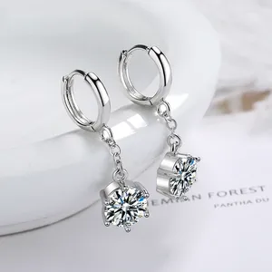 Hoop Earrings Est Fresh Simple For Women Tiny Smooth Huggies With Small Zirconia Pendant Dangle Earring Accessories Gifts