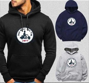 Senaste mode Men039s Autumn and Winter Leisure Jott Print Long Sleeve Hoodie Design Sports S4XL 2112241140873