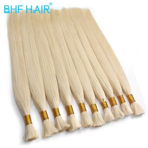 Bulk Human Hair Straight Vietnam Remy Braiding Natural Color Bundle 100g 240412