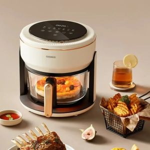 Fryers 4L German OIDIRE airfryers Home intelligent large capacity oilfree all glass visual electric fryer air fryers oven 220V