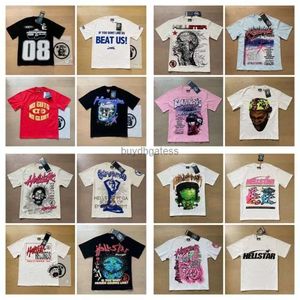 メンズTシャツショーツファッションカップルヘルスターショートスーツヘルスターヘッドプリント洗浄コットンストリートデザイナービーチバスケットボールランニングフィットネスTシャツUWIY