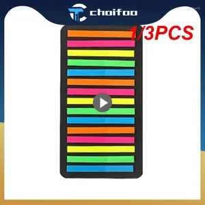 Подарочная упаковка 1/3PCS Цветные наклейки прозрачные флуоресцентные индексные этикетки