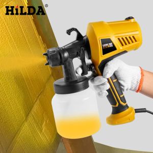 Pistolety Electric Paint Sprayer 500 W Pod wysokim ciśnienia pistolet do sprayu domowego narzędzia gospodarstwa domowego Lateksowe rozpylanie hin ciasto czekoladowe pistolet do sprayu