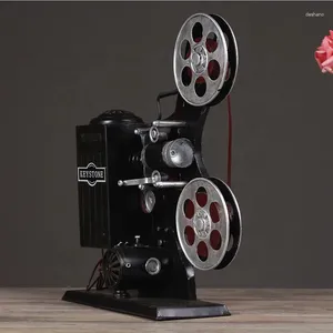 Vases Movie History Object Old-fashioned Film Projector Decoration Home Nostalgic Recorder Creative Furnishings