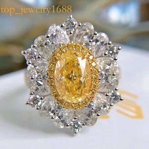 Okrągły pierścionek designerski Moissanite i 100% sier pierścienie dla kobiet mężczyzn Diamond Fashion Wedding Prezent zaręczynowy z najwyższą jakością pudełka
