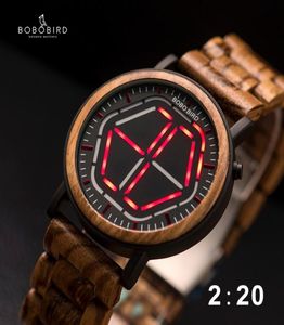 BOBO Bird LED Display Watch Men Relogio Masculino Night Vision Digital Mens Watches Reloj HOMBRE VP13 CJ1912134790596