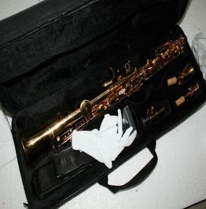 ハードケース8622547を備えた高品質のStraigh Golden Soprano Saxophone