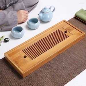 Tea Trays Bamboo Tabl Tray High Quality 27 14 3cm Chinese Solid Household Board/Tea Table