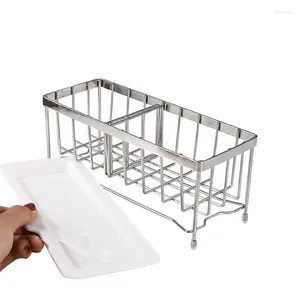 Kitchen Storage Sink Caddy Rack Dish Wand Holder Organizer Drain With Tray Accessories For