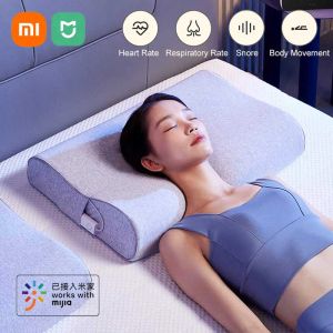 Acessórios Novo Xiaomi Mijia Smart Sem sentimento Pillow para monitoramento do sono com sensor de sono inteligente Relatório de análise de dados do sono MI App Home