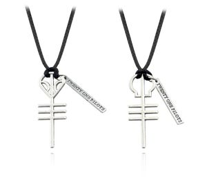 Collane Fashion 21 Twenty One Pilots Rock Band Skeleton Pendants BFF Friends Necklace Punk Men Women Music Hip Hop Jewelr3598192