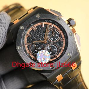 Orologio da uomo (AAPP) con movimento meccanico completamente automatico e quadrante luminoso.Tutti i materiali sono di massima qualità da 44 mm Edizione più alta FF