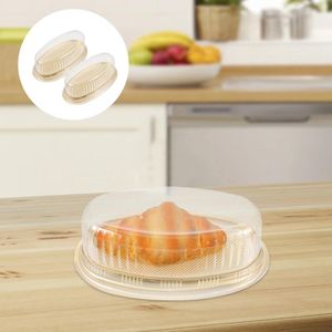 Ta ut containrar 10st Clear Cake Slice Boxes Cheesecake Pie Pies Holders Dessert For Mousse Holder Pastry