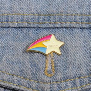 Emaljstift Creative Rainbow Metal Accessories Brooches Jacket Skjorta Ryggsäck Badges Fashion Jewelry Gift