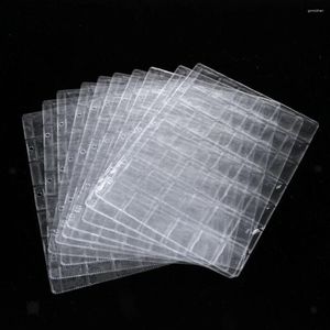 ストレージバッグ10 PCS 20-Little-Grid記念コインコレクションルーズリーフ