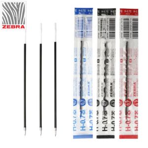 Canetas 10pcs Japão caneta de esfera zebra Reabilts Core 0,7mm para BN1 / R8000 Três cores para escolher entre artigos de papelaria de suprimentos escolares