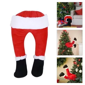 Party Decoration Santa Legs Playful Tree Festive Ornament For Christmas Holiday Season Hanging Ornaments