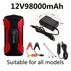 Bilhoppstart startar enhet batteri kraft bank 12v98000mah jumpstarter auto buster nödförstärkare bilchaddare hoppstart