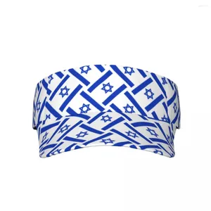 Berets Summer Air Sun Hat israel Flag Print Proceor UV защита спортивного теннисного гольфа бег солнцезащитный кеп